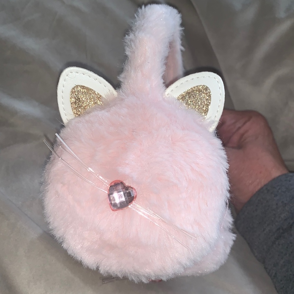 Cupcakes and Cartwheels kitty earmuffs one size good cond